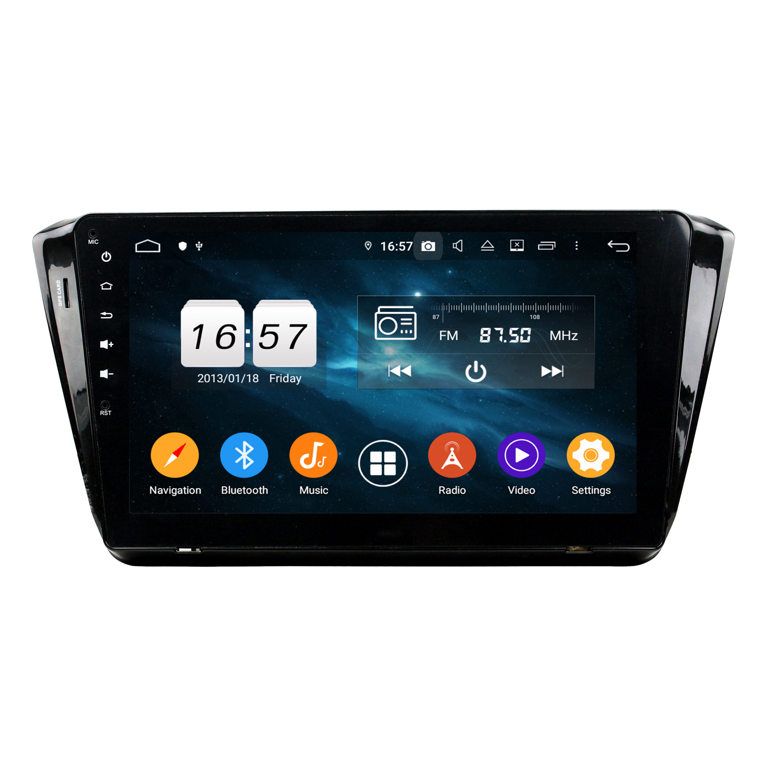 KD-1027 audio for cars car navigation radio Player for skoda Superb