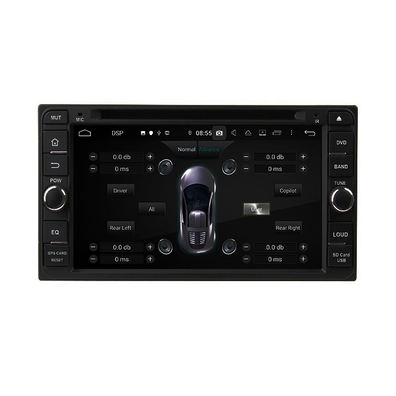 KD-6957 car multimedia system stereo powered subwoofer car audio for toyota